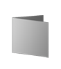 Trauerkarte Quadrat 105 x 105 mm 4-seiter 4/4 farbig mit beidseitig partieller UV-Lackierung