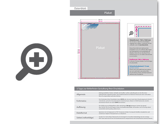 Product Bild kundenstopper_standard_70_x_100_cm__25mm_rahmen__rundecken__mit_plakaten